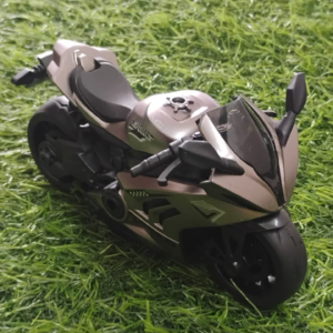 Metallic Grey Sports Bike Toy for Kids – Realistic & Durable Design